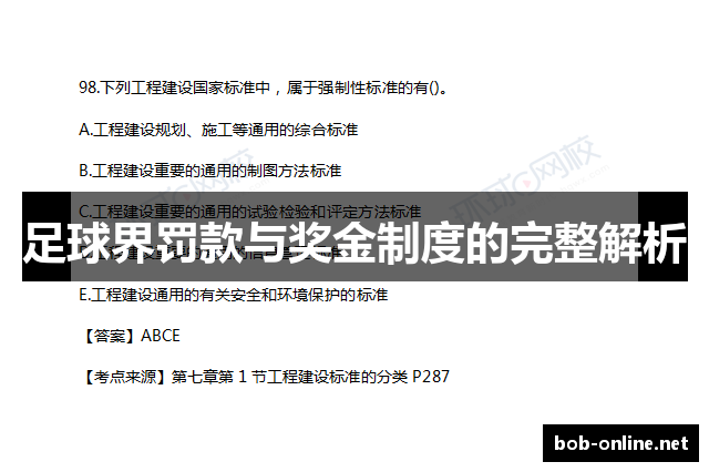 足球界罚款与奖金制度的完整解析